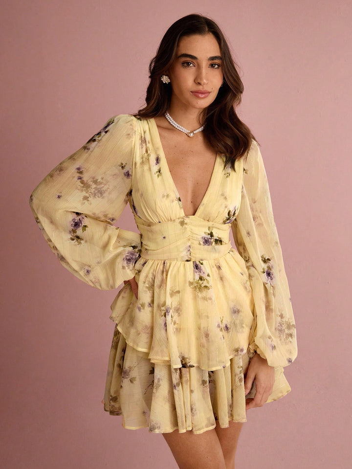 Rochie mini SHEIN, galben