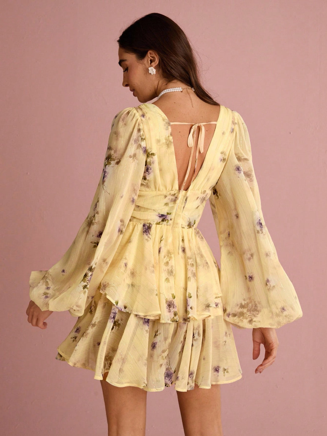 Rochie mini SHEIN, galben