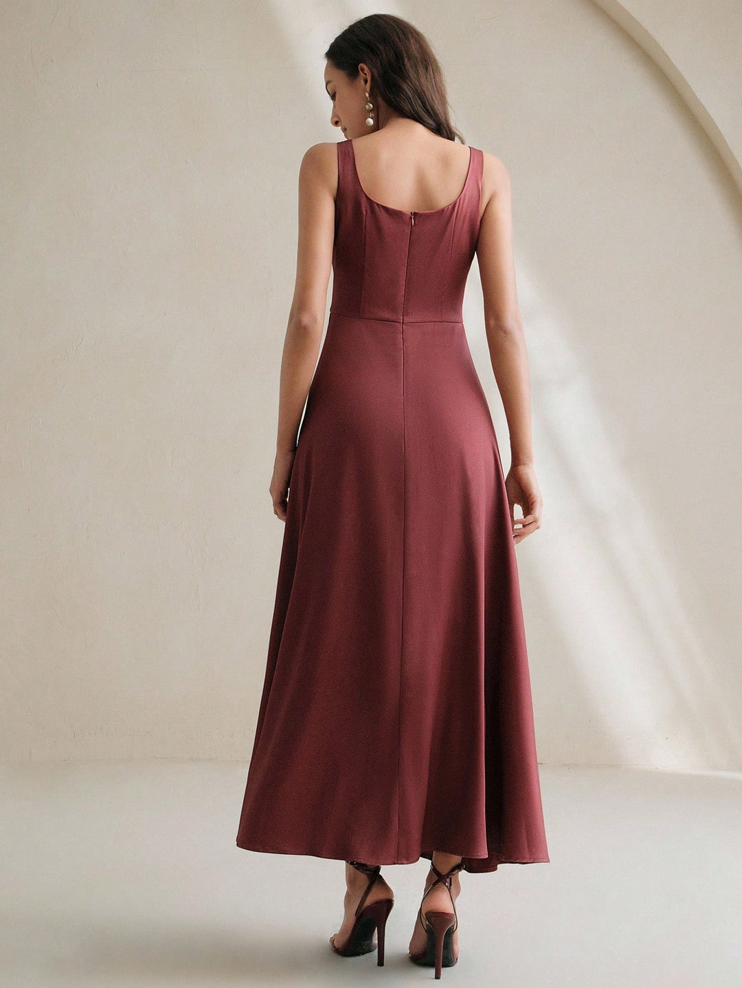 Rochie maxi SHEIN, vișiniu