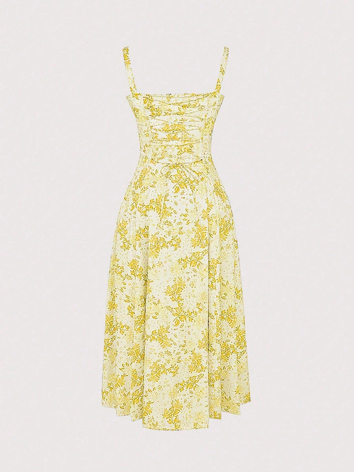 Rochie midi SHEIN, galben