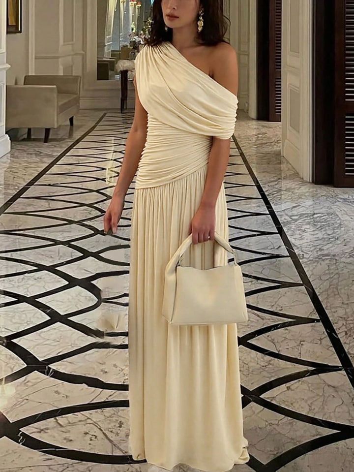 Rochie maxi SHEIN, crem