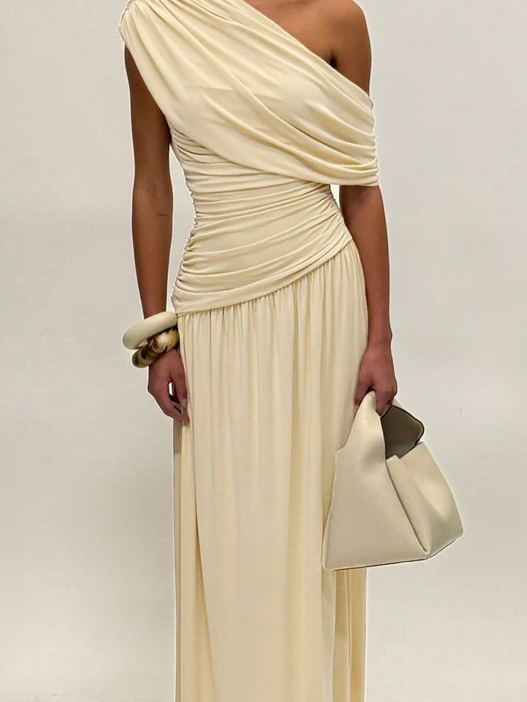 Rochie maxi SHEIN, crem