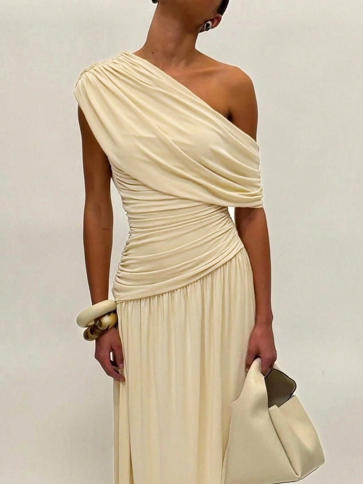 Rochie maxi SHEIN, crem