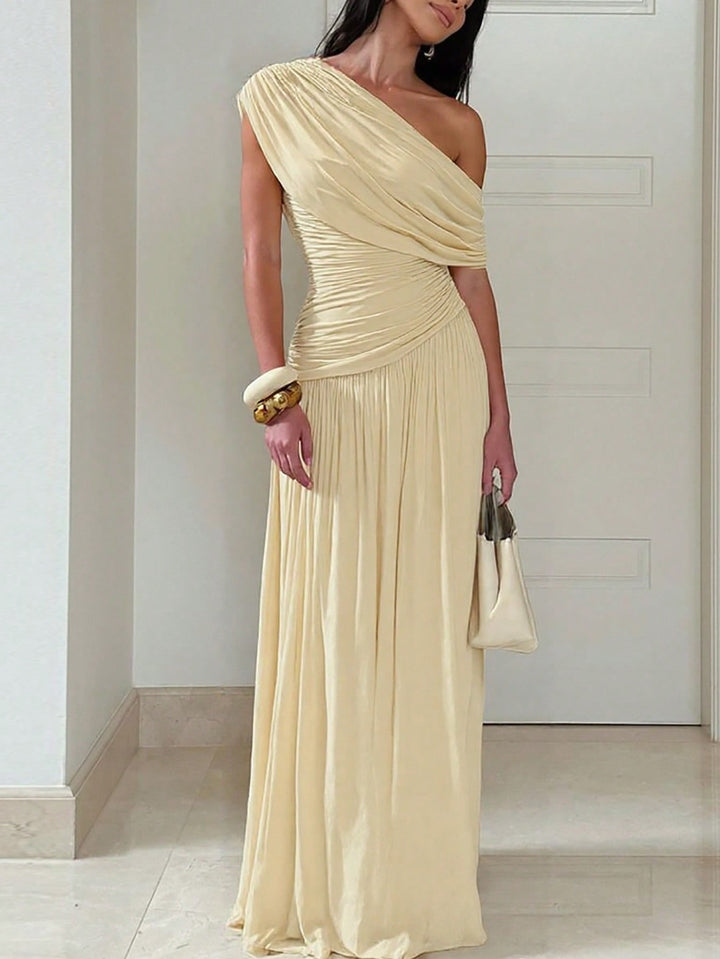 Rochie maxi SHEIN, crem