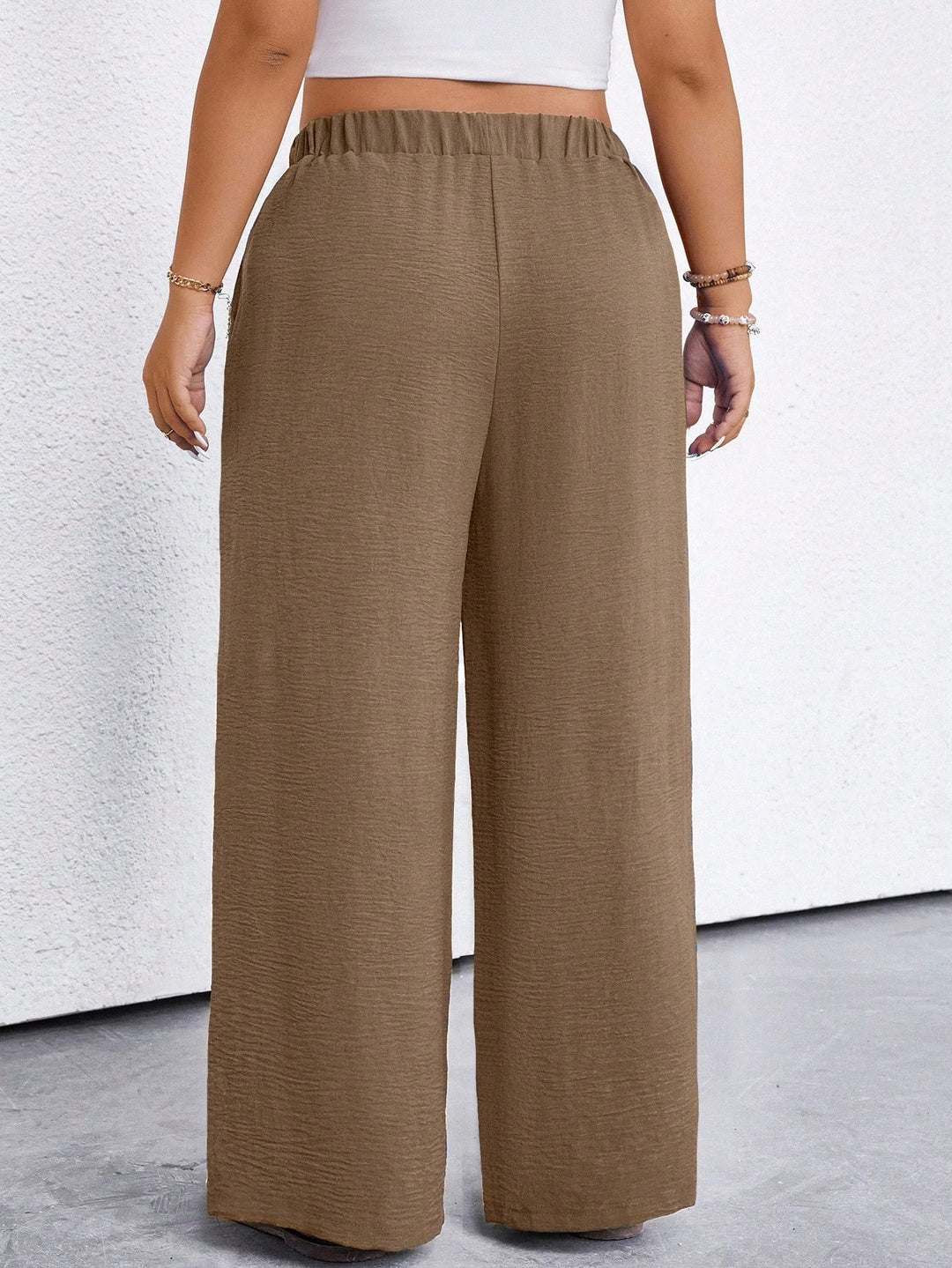 Pantaloni SHEIN, maro