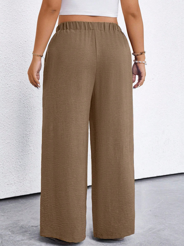 Pantaloni SHEIN, maro