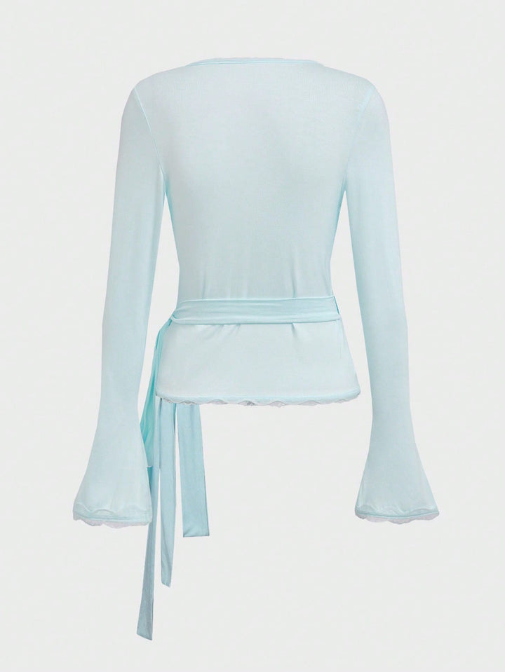 Top SHEIN, turcoaz