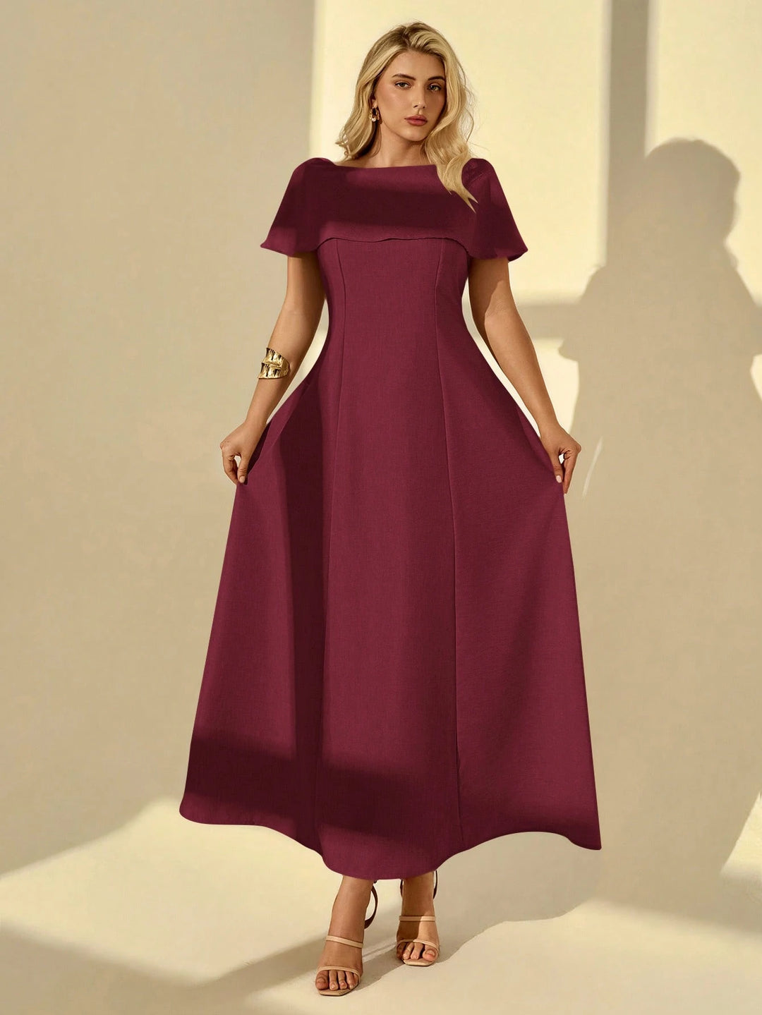 Rochie maxi SHEIN, vișiniu