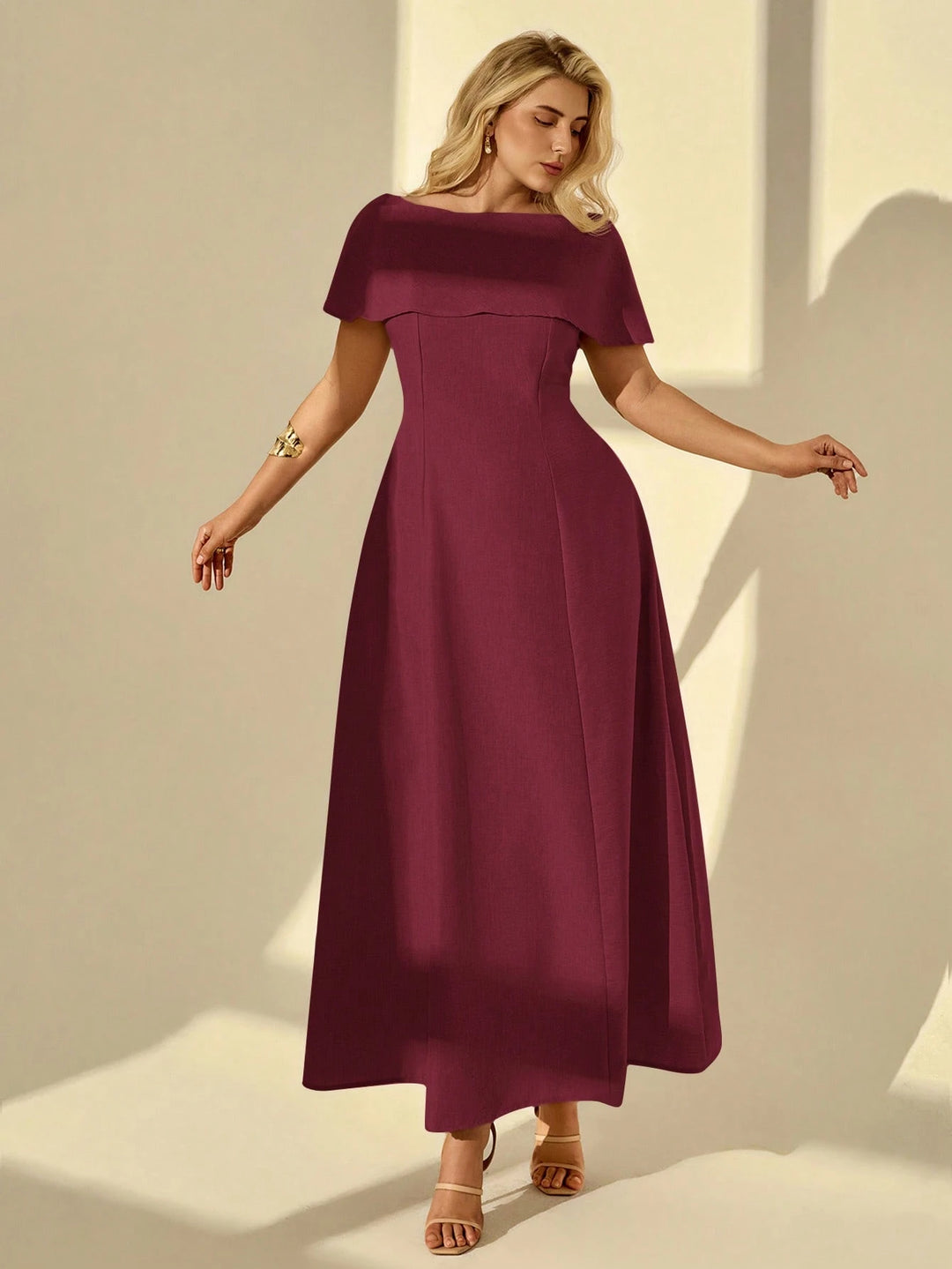 Rochie maxi SHEIN, vișiniu