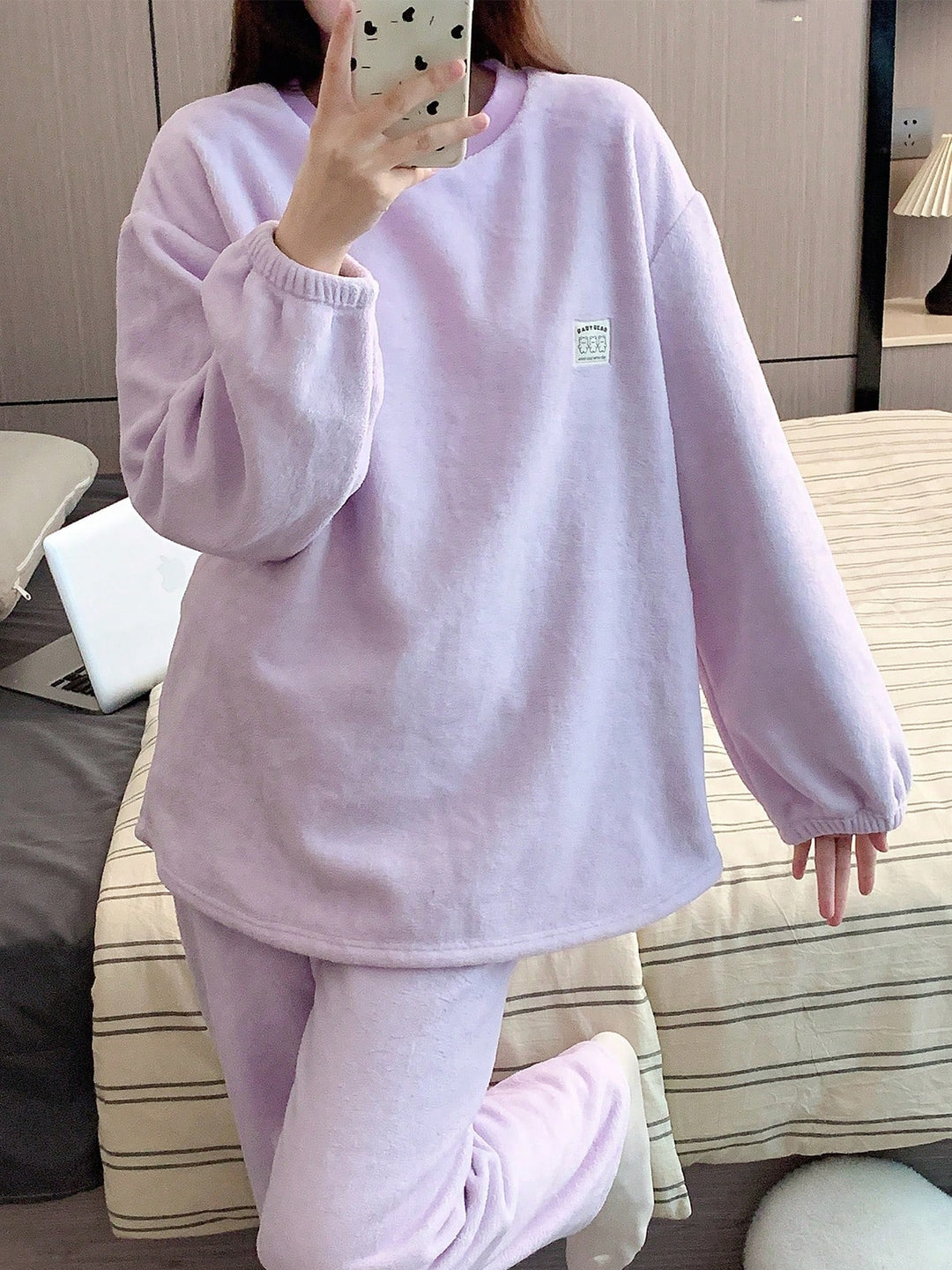 Compleu pijamale Shein, mov