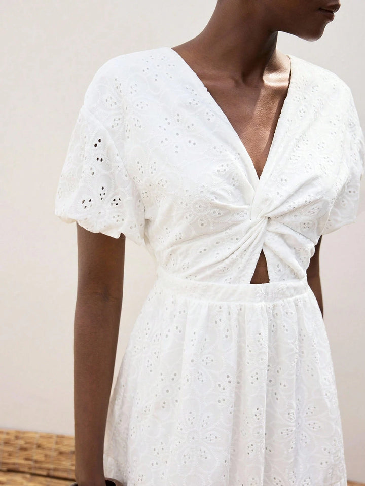 Rochie maxi SHEIN, alb