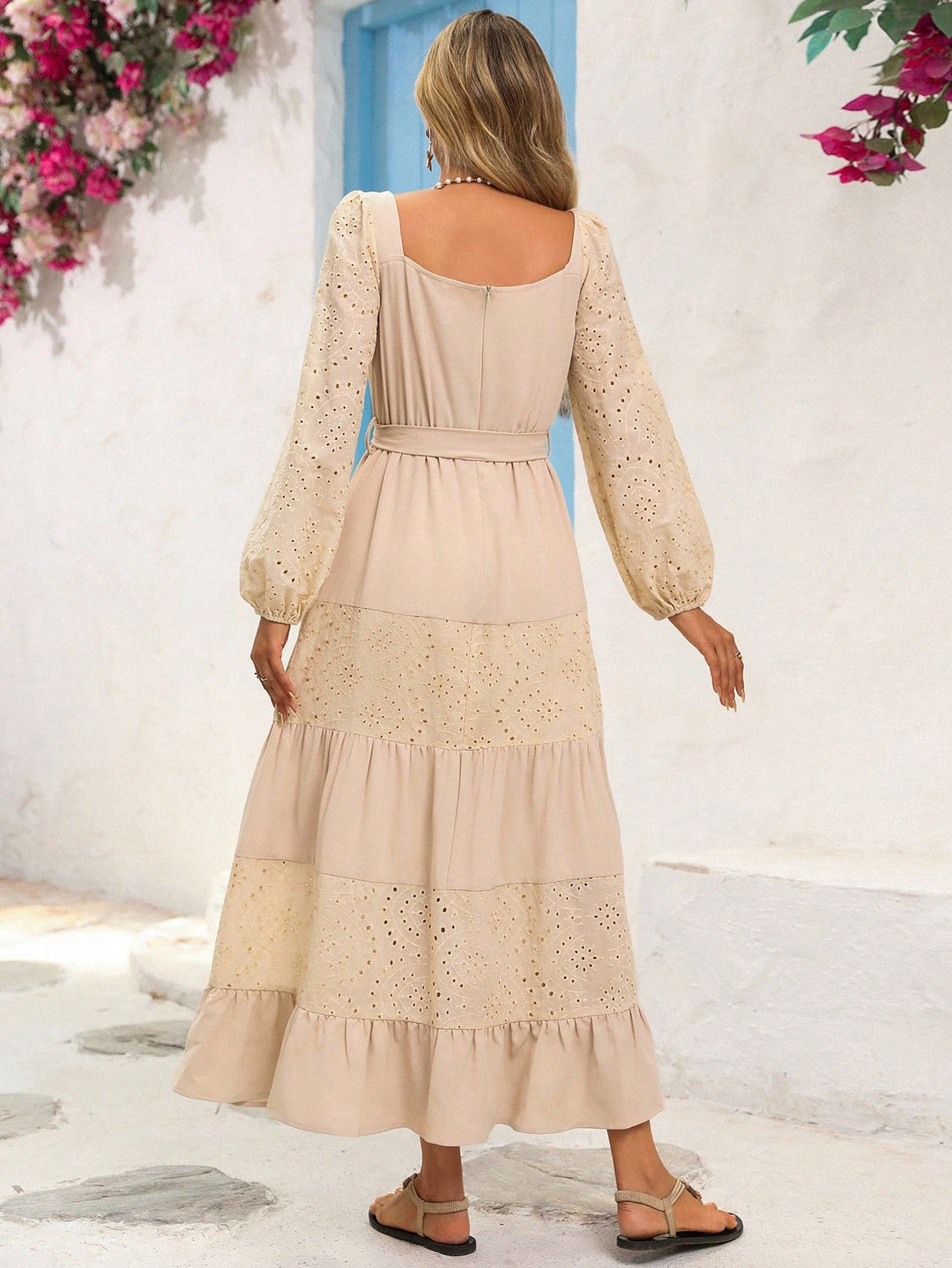 Rochie maxi SHEIN, bej