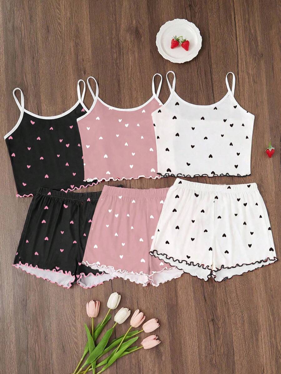 Compleu pijamale SHEIN, mix culori