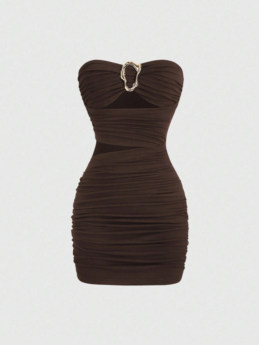 Rochie scurtă SHEIN, maro