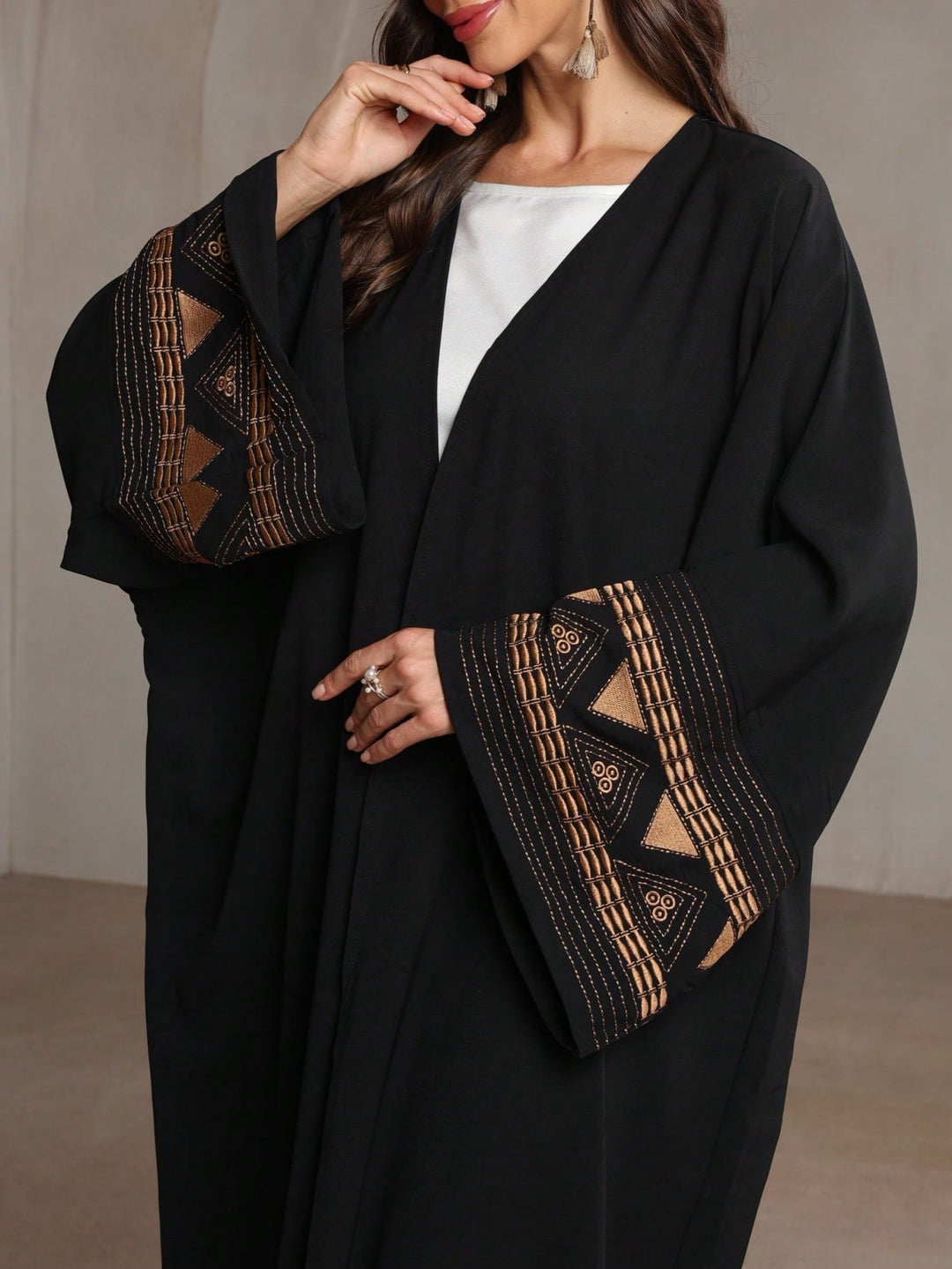 Set caftan și jalabiya SHEIN, negru