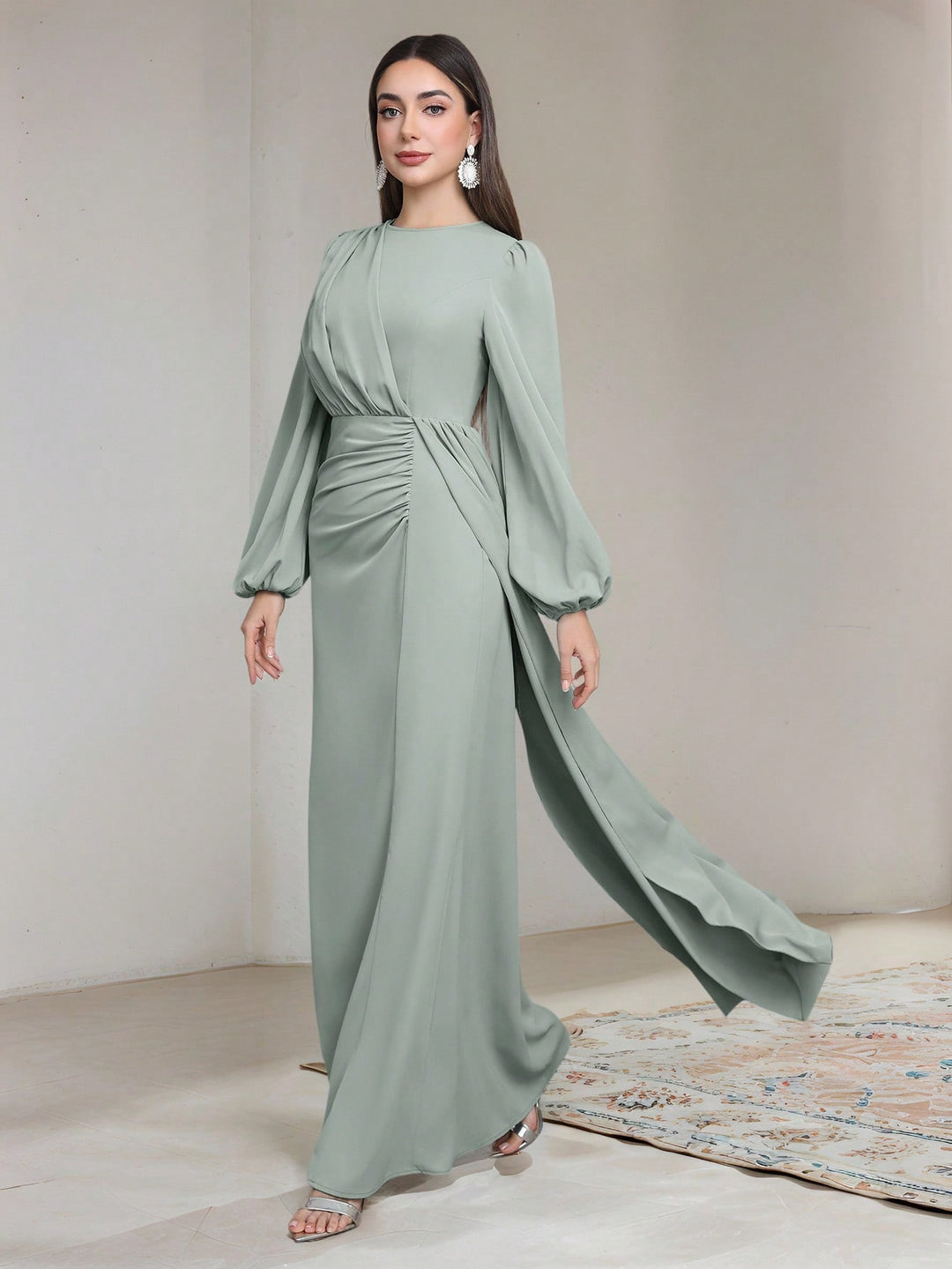 Rochie maxi SHEIN, albastru