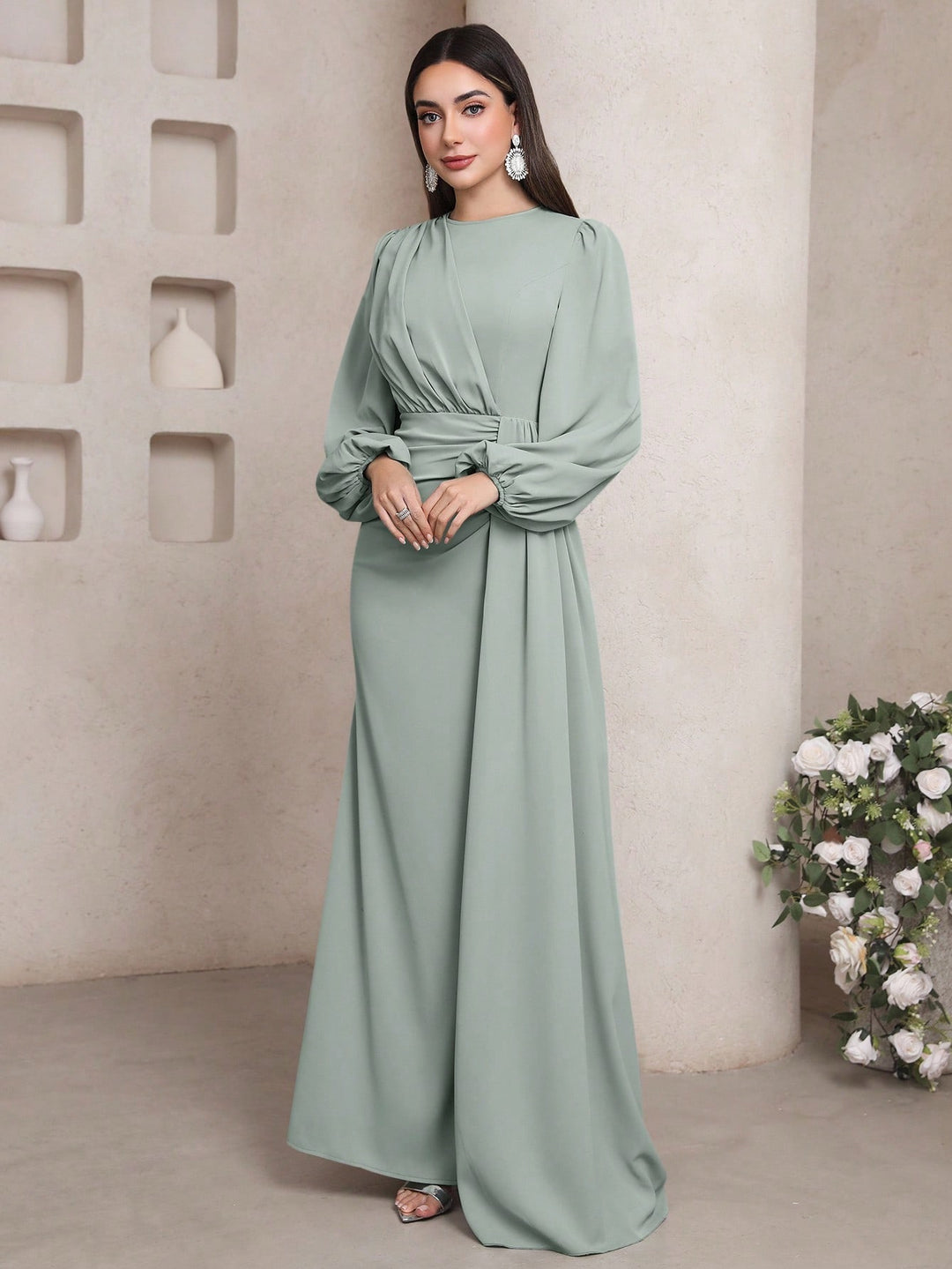 Rochie maxi SHEIN, albastru