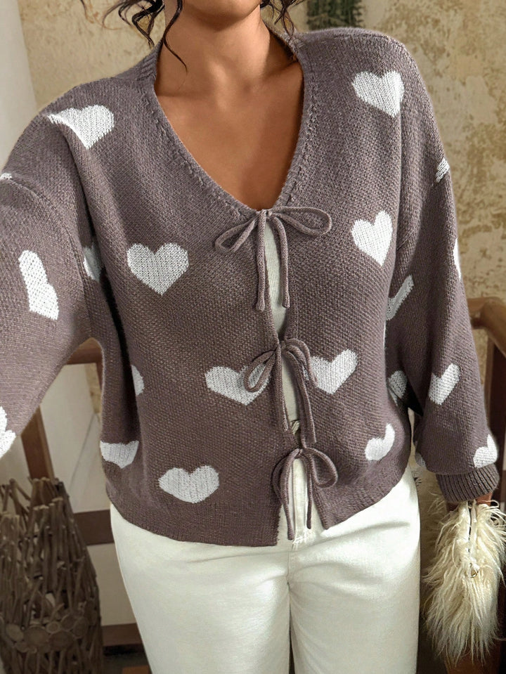 Cardigan SHEIN, maro