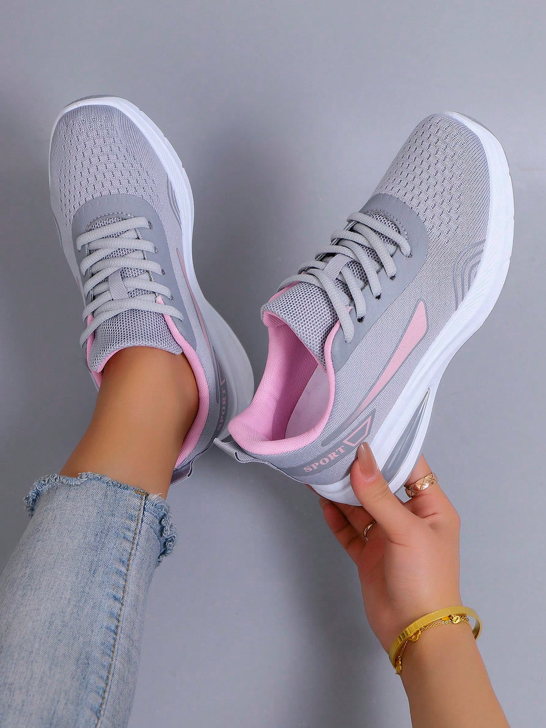 Pantofi sport SHEIN, gri