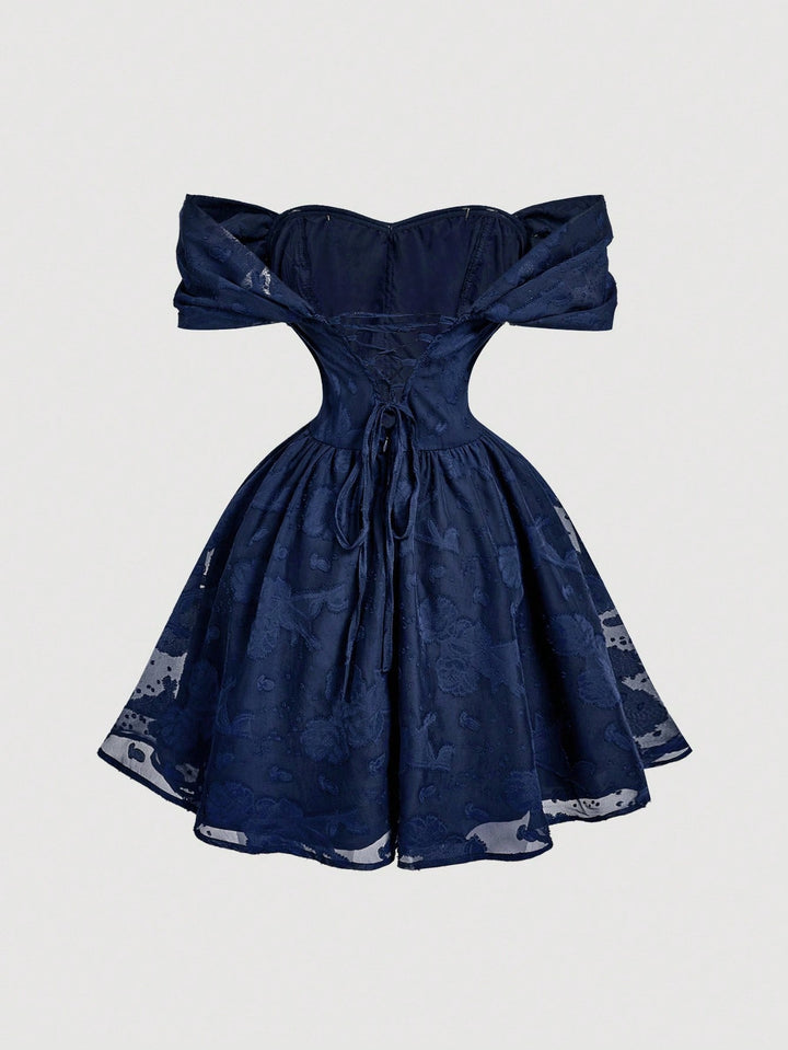 Rochie scurtă SHEIN, albastru