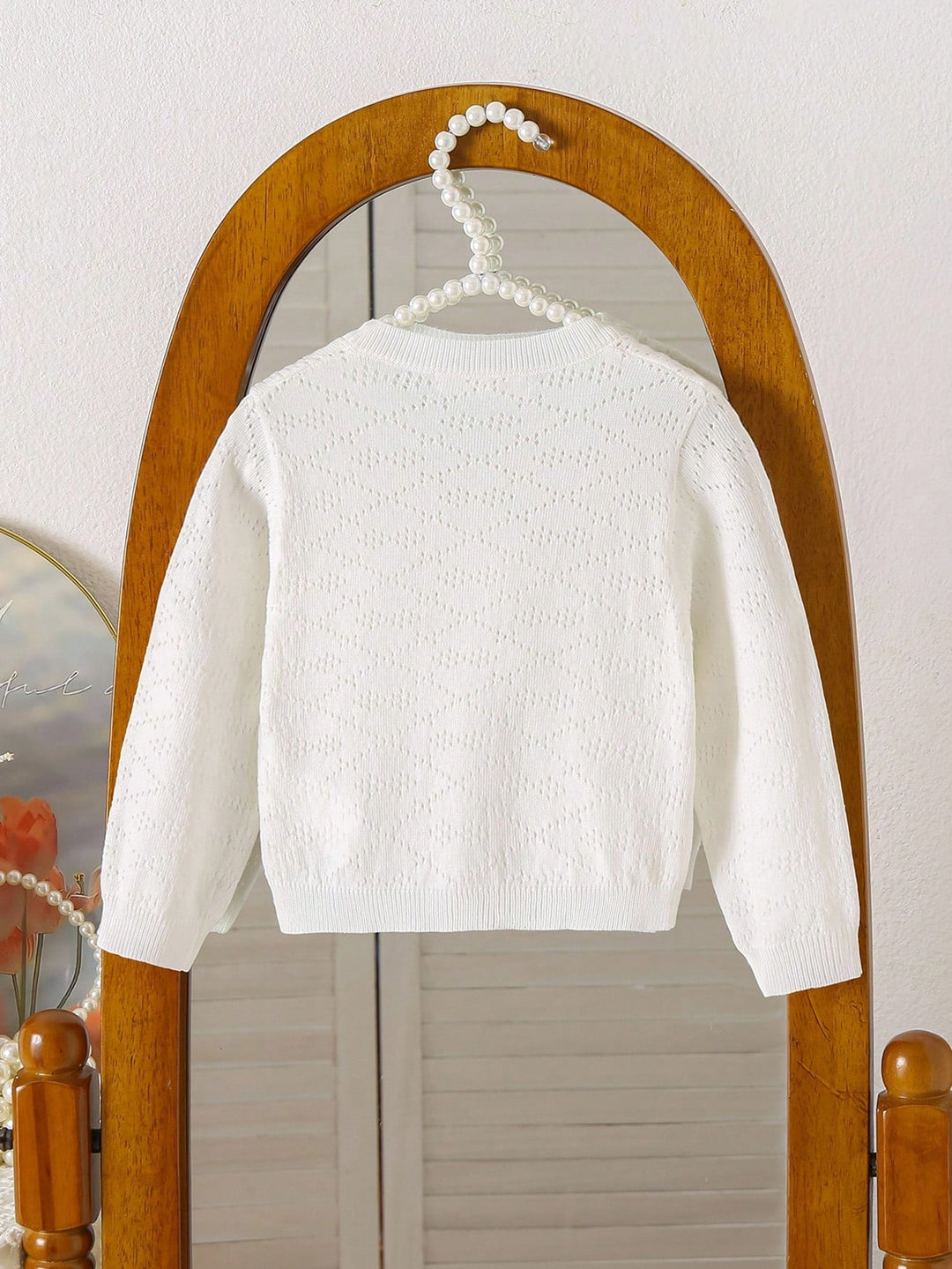 Cardigan Shein, alb