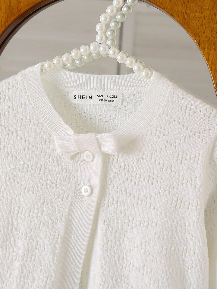 Cardigan Shein, alb