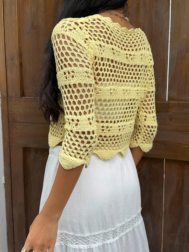 Cardigan SHEIN, galben