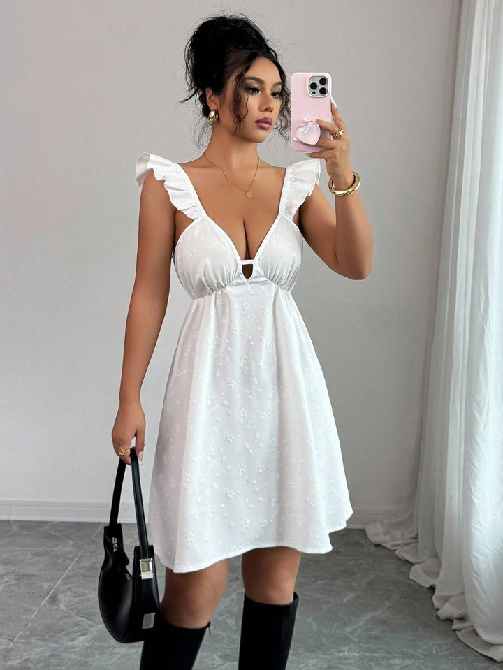 Rochie scurtă SHEIN, alb