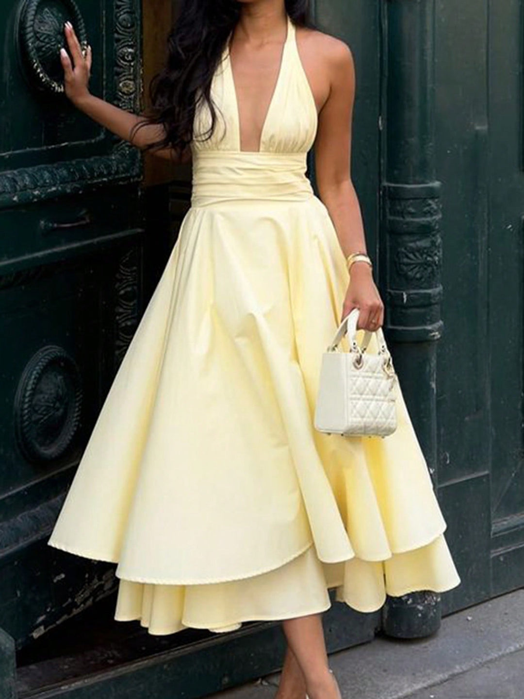 Rochie maxi SHEIN, galben