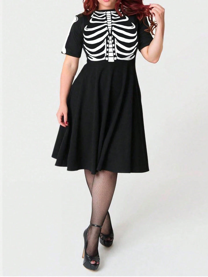 Rochie midi SHEIN, negru