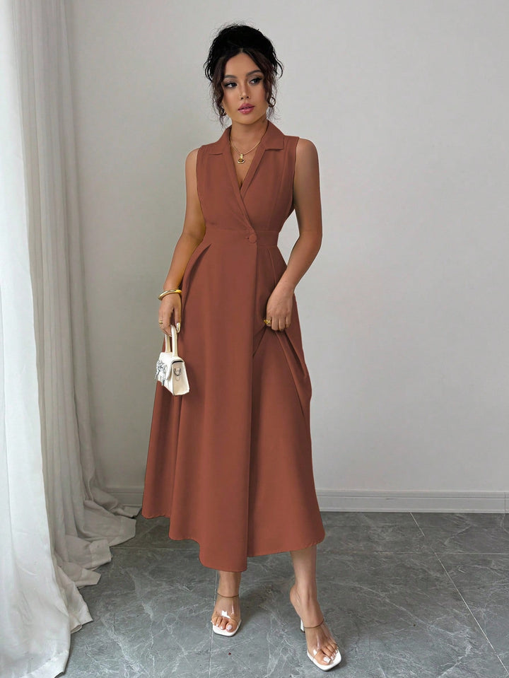 Rochie maxi SHEIN, maro