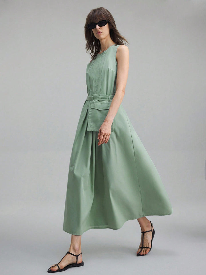 Rochie maxi SHEIN, verde