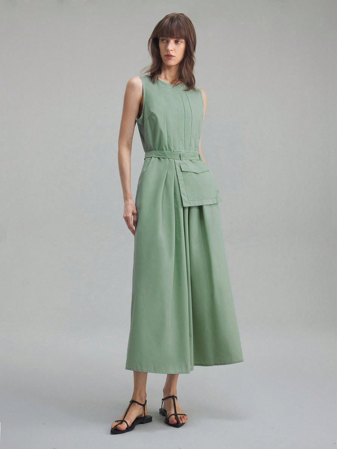 Rochie maxi SHEIN, verde