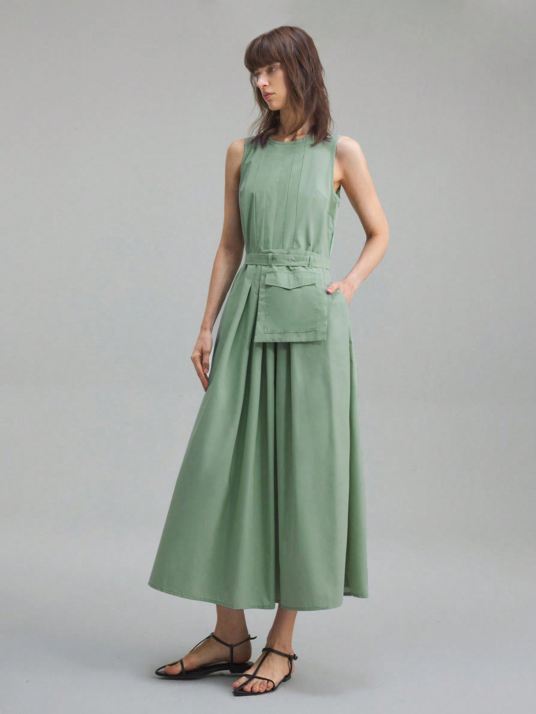 Rochie maxi SHEIN, verde