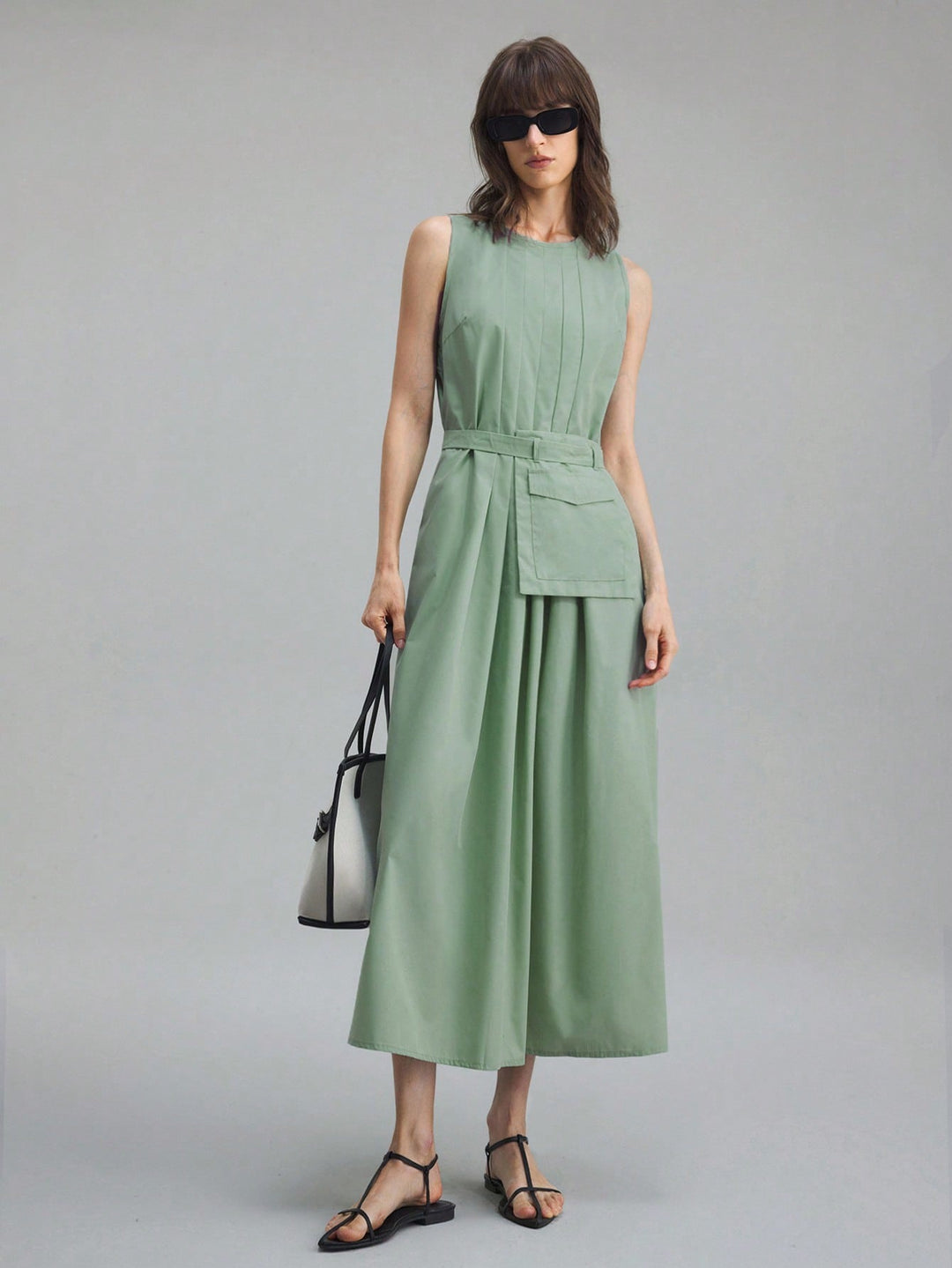 Rochie maxi SHEIN, verde