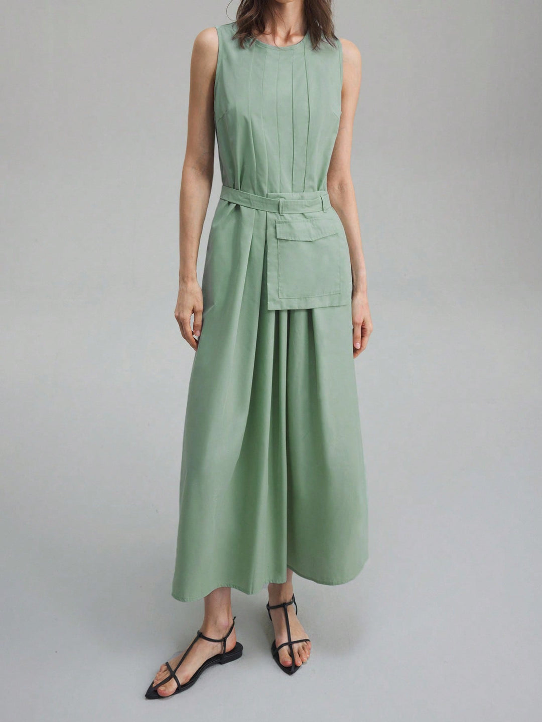 Rochie maxi SHEIN, verde