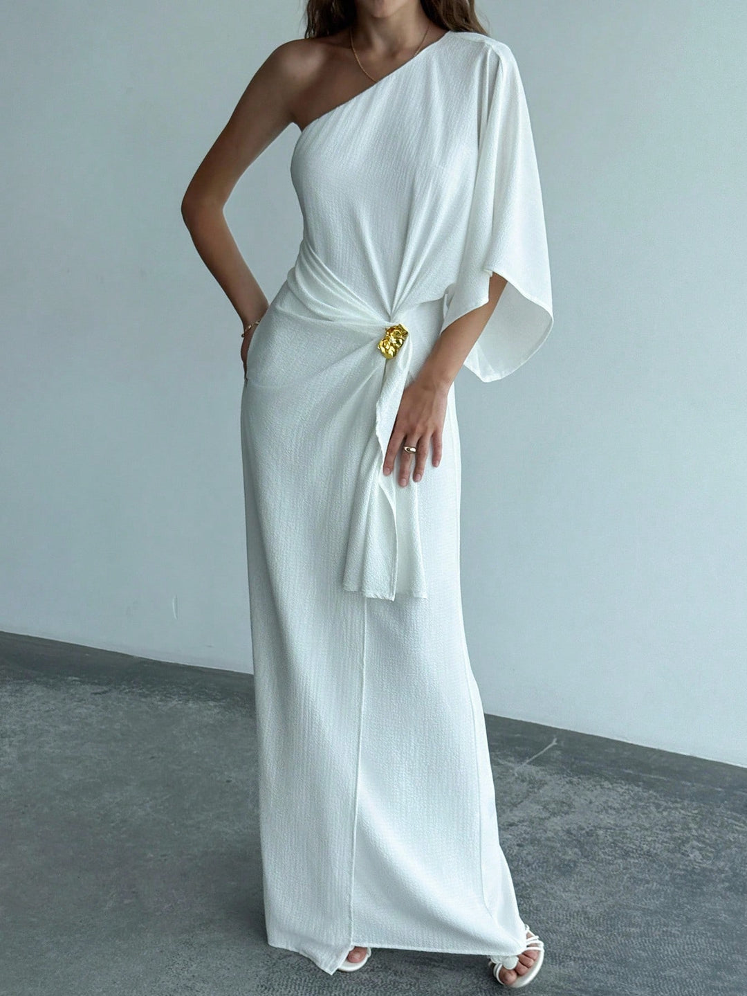 Rochie maxi SHEIN, alb
