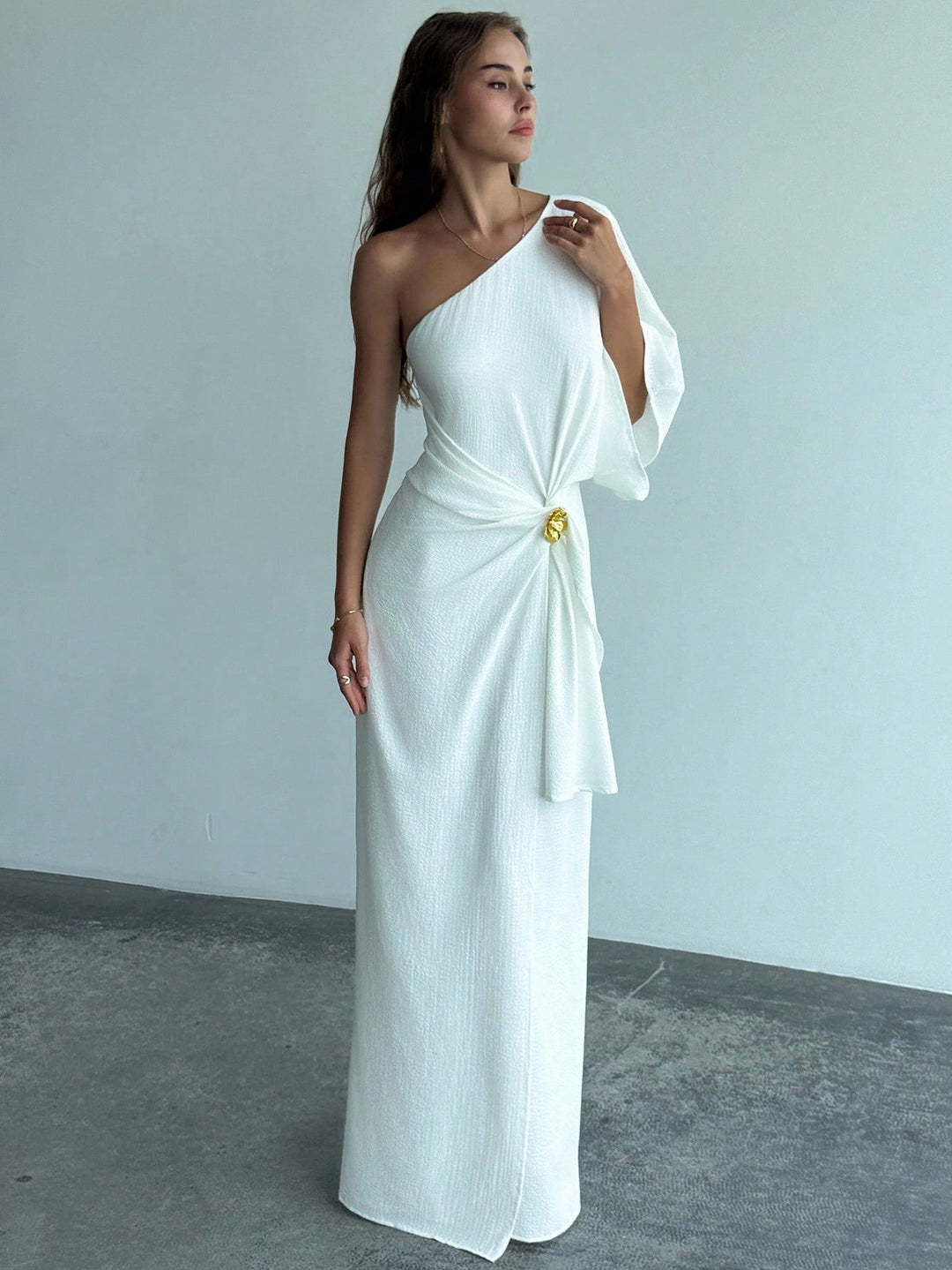 Rochie maxi SHEIN, alb