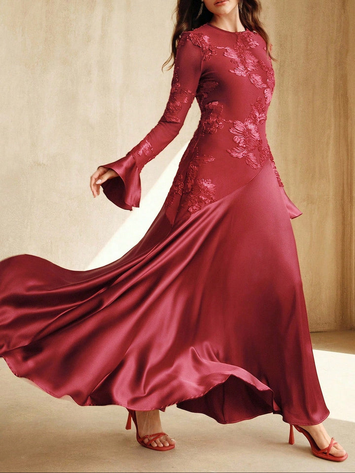 SHEIN maxi ruha, piros