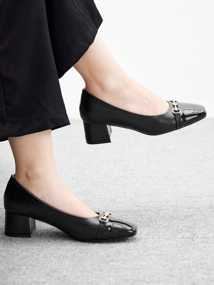 Pantofi cu toc SHEIN, negru