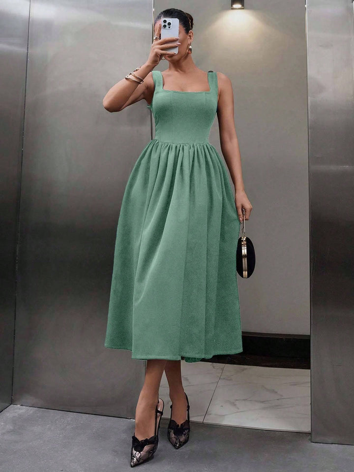 Rochie midi SHEIN, verde