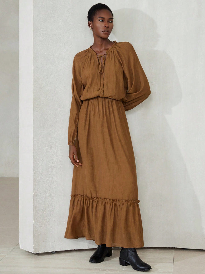 Rochie maxi SHEIN, maro