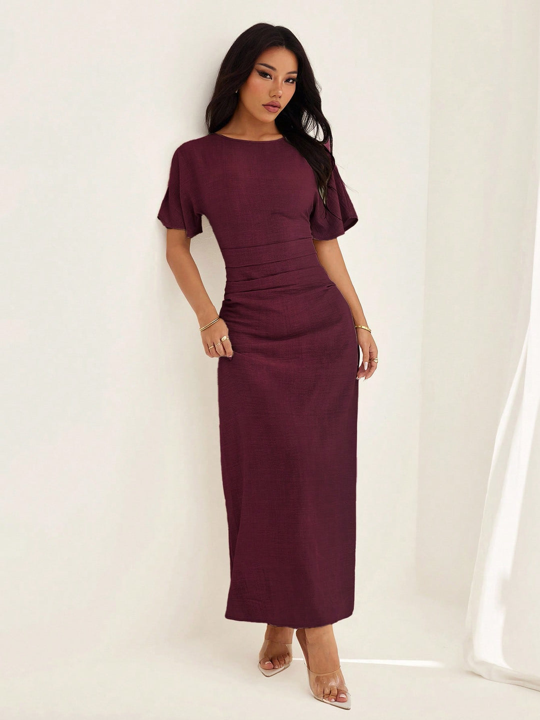 Rochie maxi SHEIN, roșu