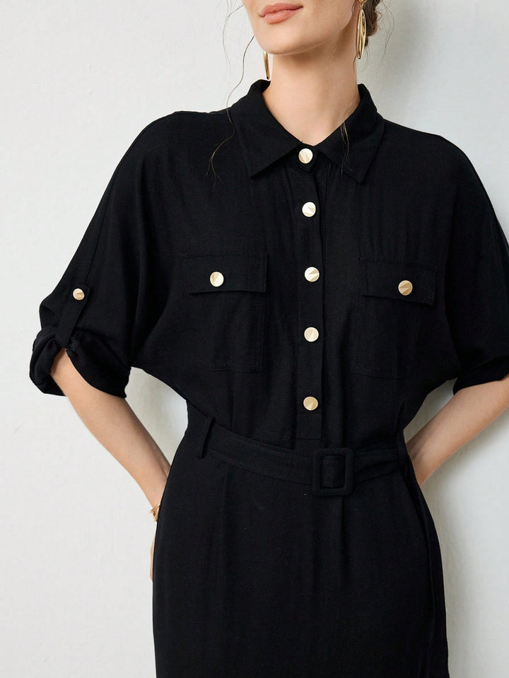 Rochie maxi SHEIN, negru