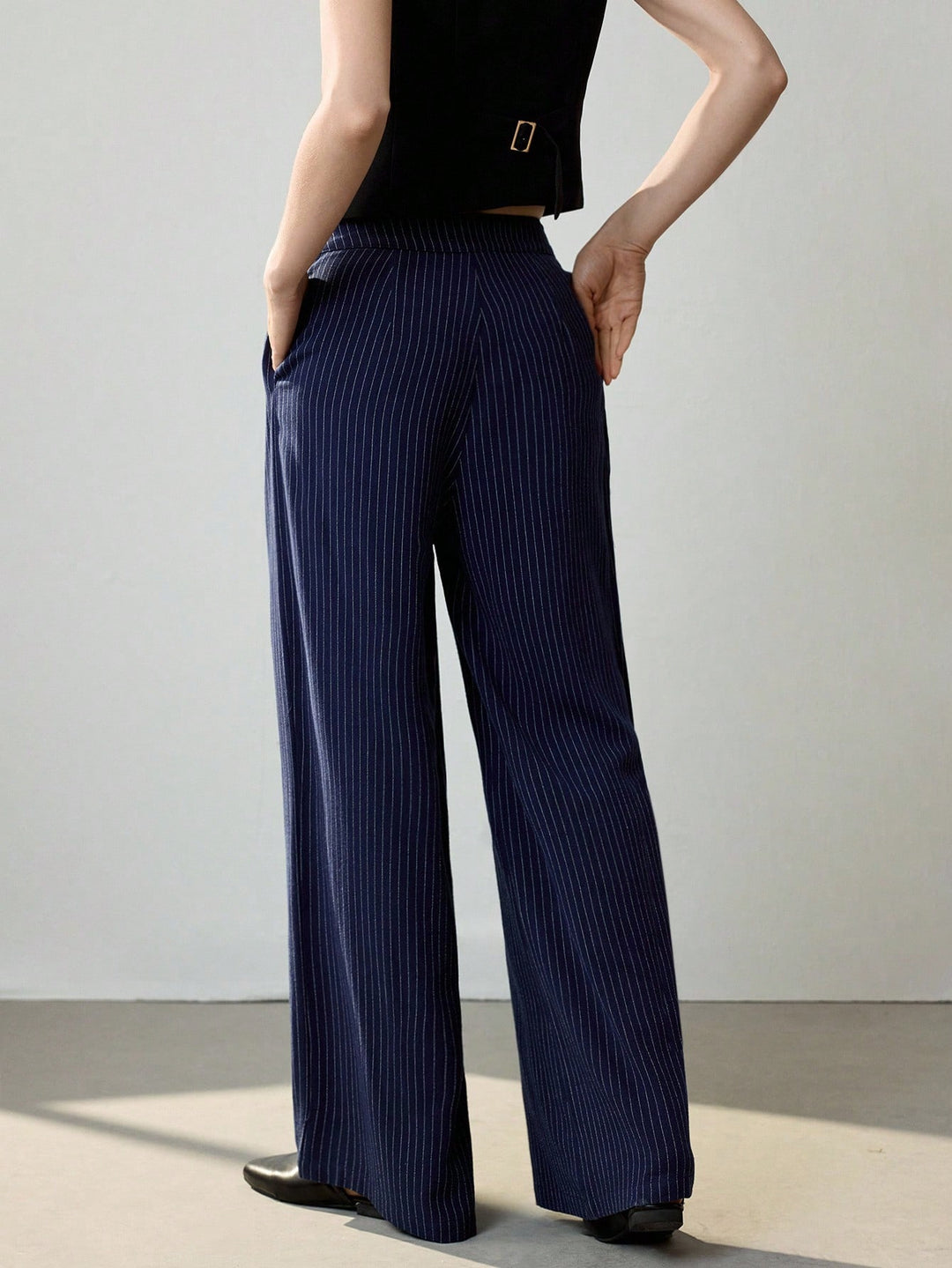 Pantaloni SHEIN, albastru