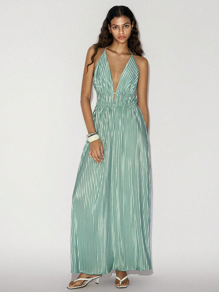 Rochie maxi SHEIN, turcoaz