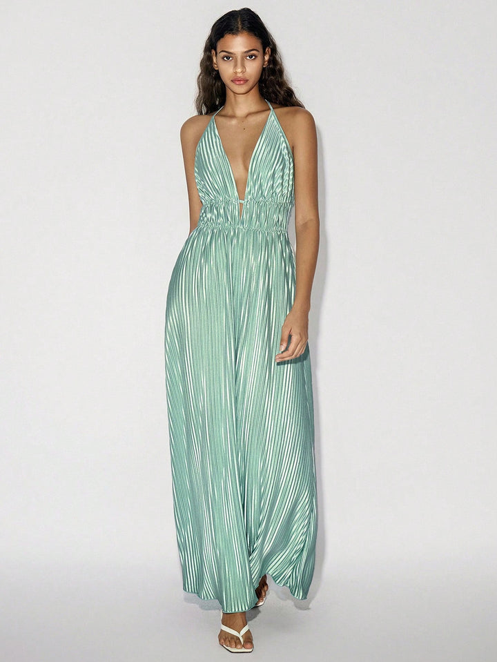 Rochie maxi SHEIN, turcoaz