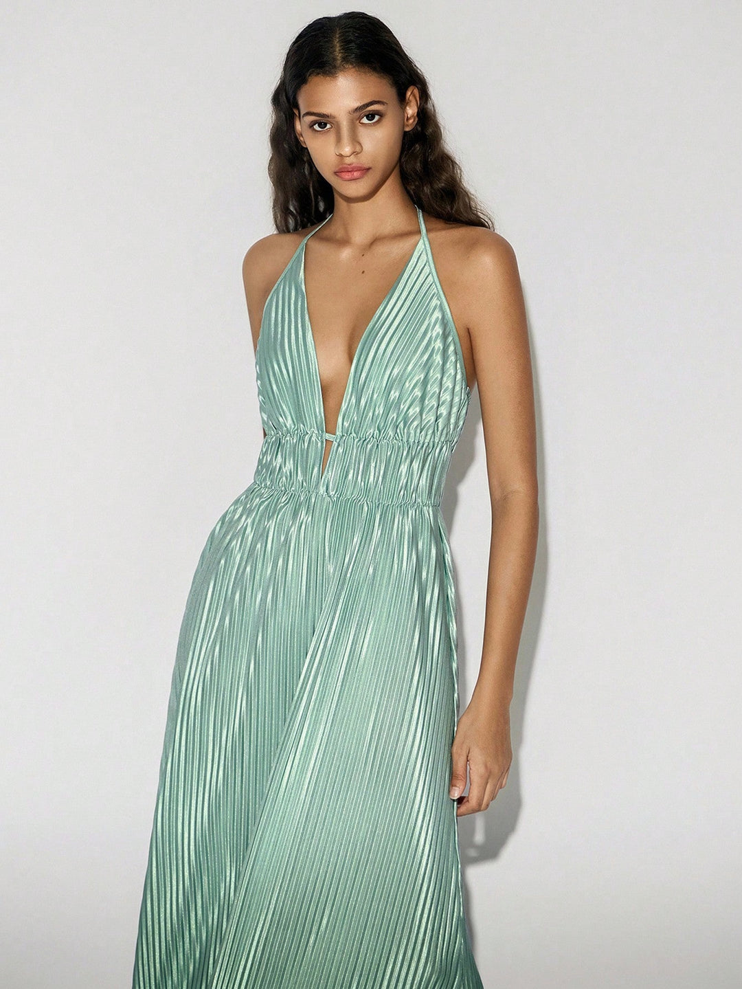 Rochie maxi SHEIN, turcoaz