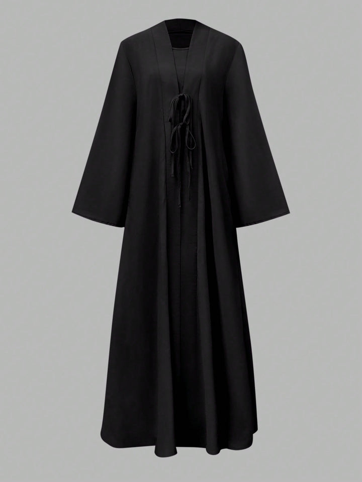 Set caftan și jalabiya SHEIN, negru