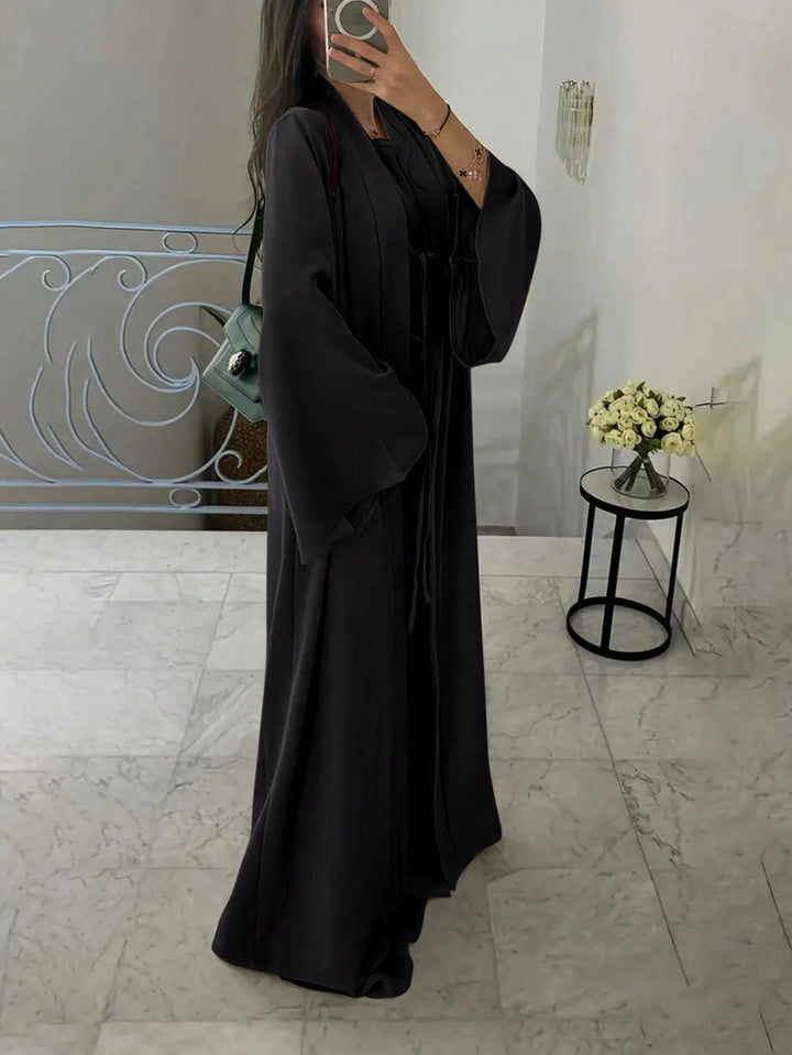 Set caftan și jalabiya SHEIN, negru